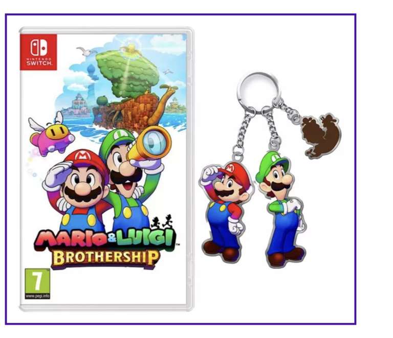 (NINTENDO SWITCH ) Mario & Luigi: Brothership & Keyring Bundle Pre order - Using code