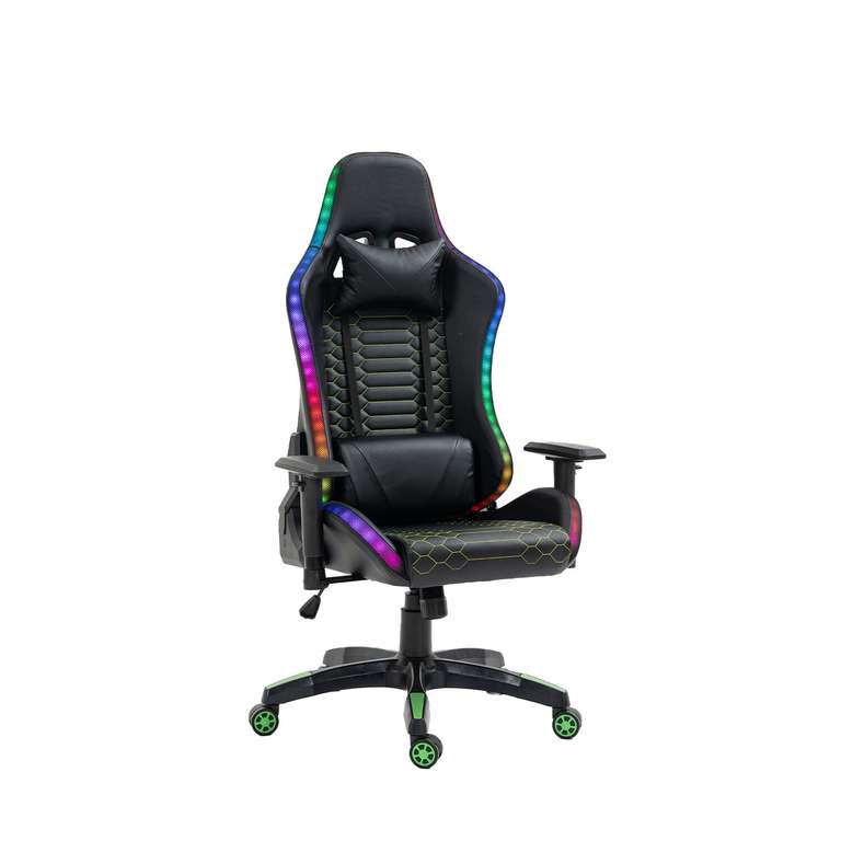 Triton LED Gaming Chair - Black